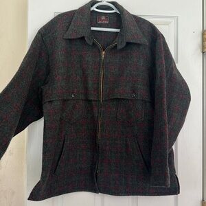 Johnson Woolen Mills plaid mens jacket. 100% wool